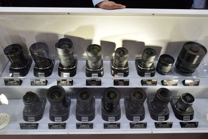 Tokina lenses display